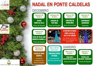 Programa de Nadal - Cabalgata de Reis (2025-2026) en Ponte Caldelas