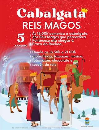 Programa de Navidad – Cabalgata de Reyes en Ponteceso