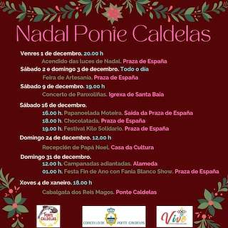 Programa de Nadal - Cabalgata de Reis (2025-2026) en Ponte Caldelas