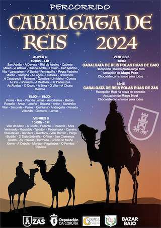 Programa de Navidad – Cabalgata de Reyes (2025-2026) en Zas