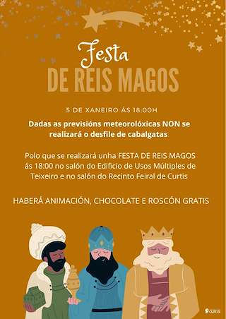 Programa de Navidad – Cabalgata de Reyes en Curtis
