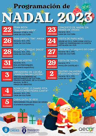 Programa de Nadal - Cabalgata de Reis (2025-2026) en Ordes