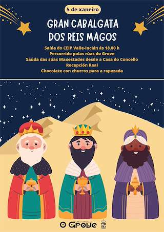 Programa de Navidad – Cabalgata de Reyes en O Grove