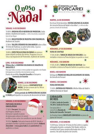 Programa de Navidad – Cabalgata de Reyes (2025-2026) en Forcarei