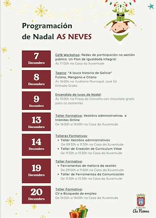 Programa de Navidad – Cabalgata de Reyes (2025-2026) en As Neves