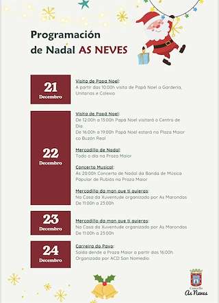 Programa de Navidad – Cabalgata de Reyes (2025-2026) en As Neves