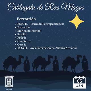 Programa de Nadal - Cabalgata de Reis (2025-2026) en Ares
