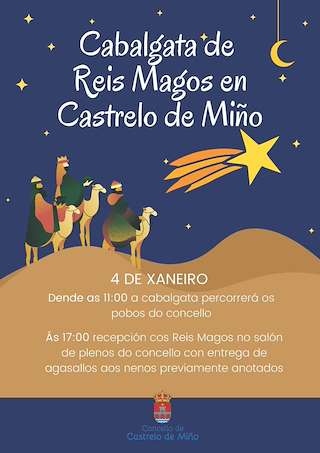 Programa de Nadal - Cabalgata de Reis en Castrelo de Miño