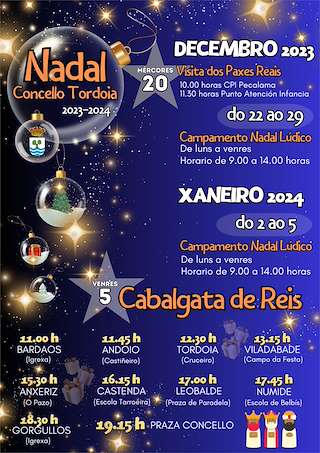 Programa de Nadal - Cabalgata de Reis en Tordoia