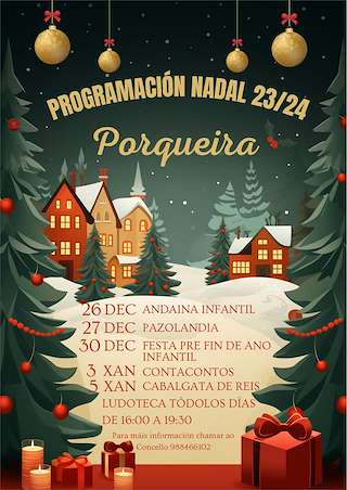 Programa de Navidad – Cabalgata de Reyes en Porqueira