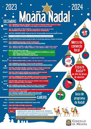 Programa de Nadal - Cabalgata de Reis (2025-2026) en Moaña