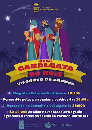 Programa de Navidad – Cabalgata de Reyes en Vilanova de Arousa
