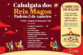 Programa de Nadal - Cabalgata de Reis (2025-2026) en Padrón