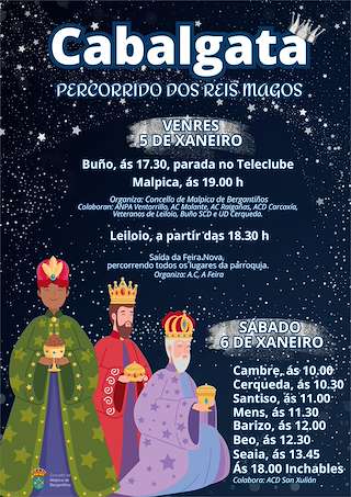 Programa de Nadal - Cabalgata de Reis en Malpica de Bergantiños