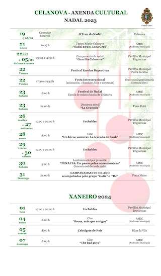 Programa de Navidad (2025) en Celanova