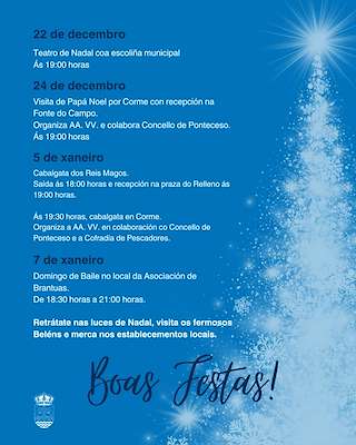 Programa de Navidad – Cabalgata de Reyes en Ponteceso