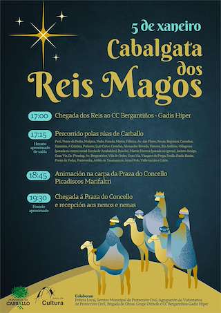 Programa de Navidad – Cabalgata de Reyes en Carballo