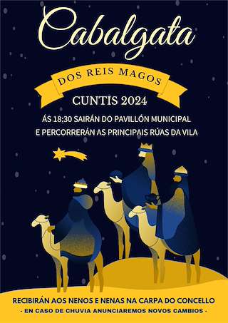 Programa de Navidad – Cabalgata de Reyes en Cuntis