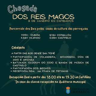 Programa de Nadal - Cabalgata de Reis (2025-2026) en Cambados