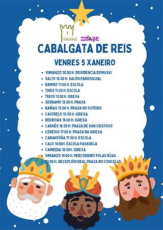 Programa de Navidad – Cabalgata de Reyes en Vimianzo