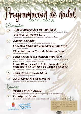 Programa de Navidad – Cabalgata de Reyes en Castrelo de Miño