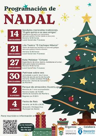 Programa de Navidad – Visita de los Reyes Magos (2025-2026) en Monfero
