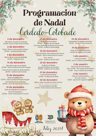 Programa de Navidad - Cabalgata de Reyes (2025-2026) en Cerdedo-Cotobade