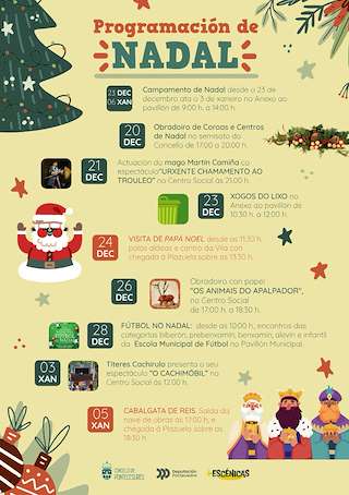 Programa de Navidad - Cabalgata de Reyes (2025-2026) en Pontecesures