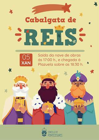 Programa de Navidad - Cabalgata de Reyes (2025-2026) en Pontecesures