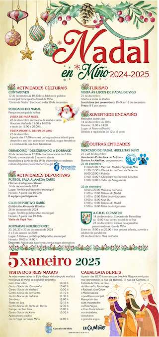 Programa de Nadal - Cabalgata de Reis (2025-2026) en Miño