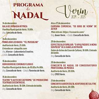 Programa de Navidad – Cabalgata de Reyes (2025-2026) en Verín
