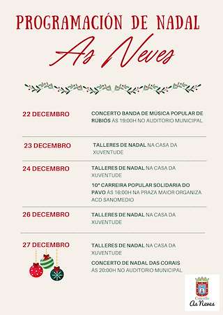 Programa de Navidad – Cabalgata de Reyes (2025-2026) en As Neves