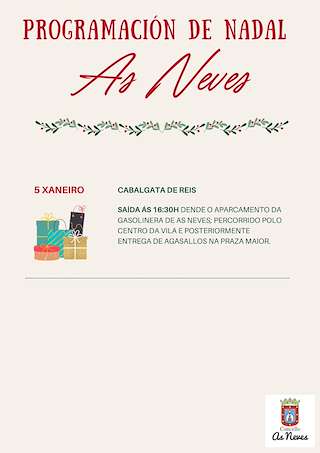 Programa de Navidad – Cabalgata de Reyes (2025-2026) en As Neves