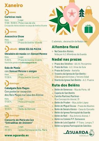 Programa de Navidad – Cabalgata de Reyes en A Guarda
