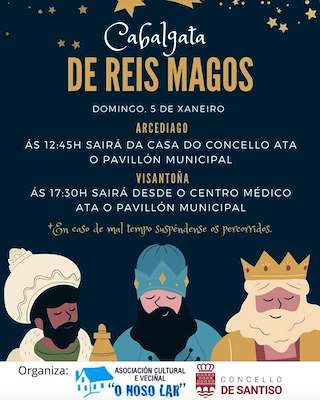 Programa de Navidad – Cabalgata de Reyes en Santiso