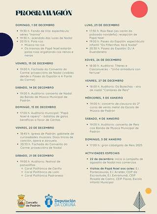 Programa de Navidad – Cabalgata de Reyes en Padrón