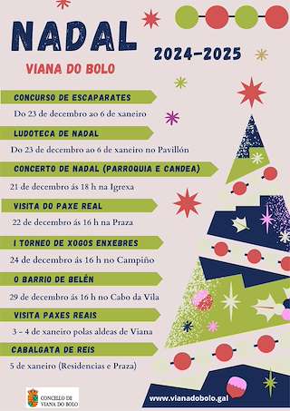 Programa de Navidad – Cabalgata de Reyes (2025-2026) en Viana do Bolo