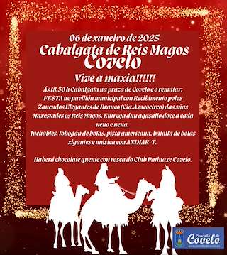 Programa de Navidad – Cabalgata de Reyes en Covelo