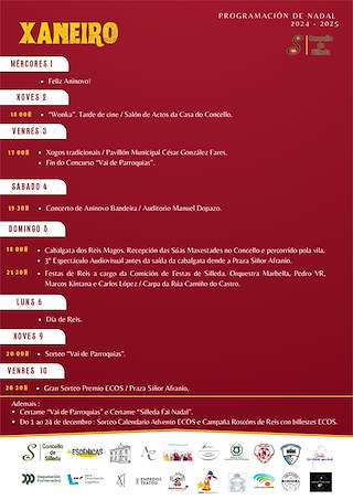 Programa de Nadal - Cabalgata de Reis (2025-2026) en Silleda