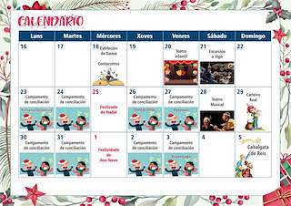 Programa de Nadal - Cabalgata de Reis (2025-2026) en Miño