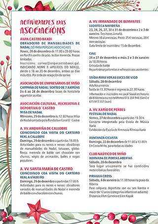 Programa de Nadal - Cabalgata de Reis (2025-2026) en Miño