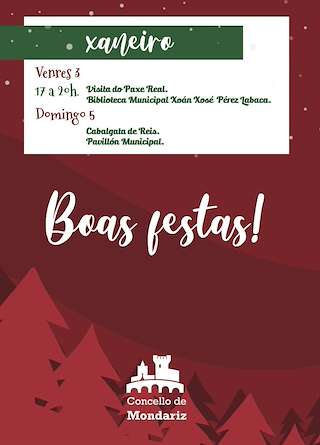 Programa de Navidad – Visita de los Reyes en Mondariz