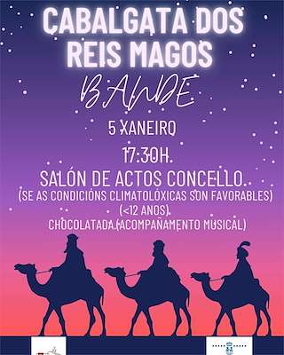 Programa de Navidad – Cabalgata de Reyes (2025-2026) en Bande