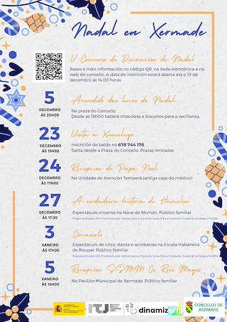 Programa de Nadal - Recepción de Reis (2025-2026) en Xermade