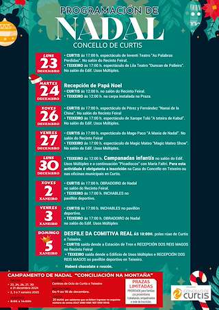 Programa de Navidad – Cabalgata de Reyes en Curtis