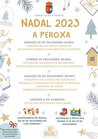 Programa de Navidad – Visita de los Reyes en A Peroxa