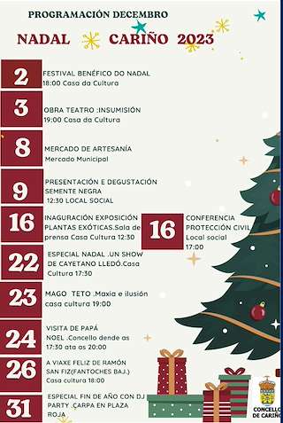 Programa de Nadal (2025) en Cariño