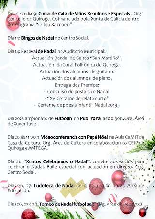 Programa de Navidad – Cabalgata de Reyes en Quiroga