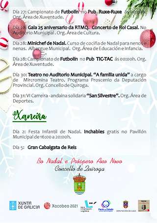 Programa de Navidad – Cabalgata de Reyes en Quiroga