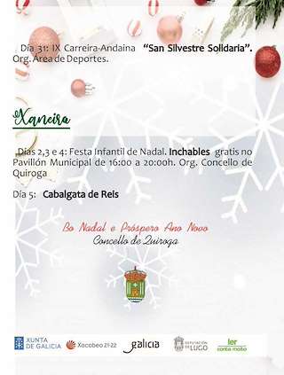 Programa de Navidad – Cabalgata de Reyes en Quiroga